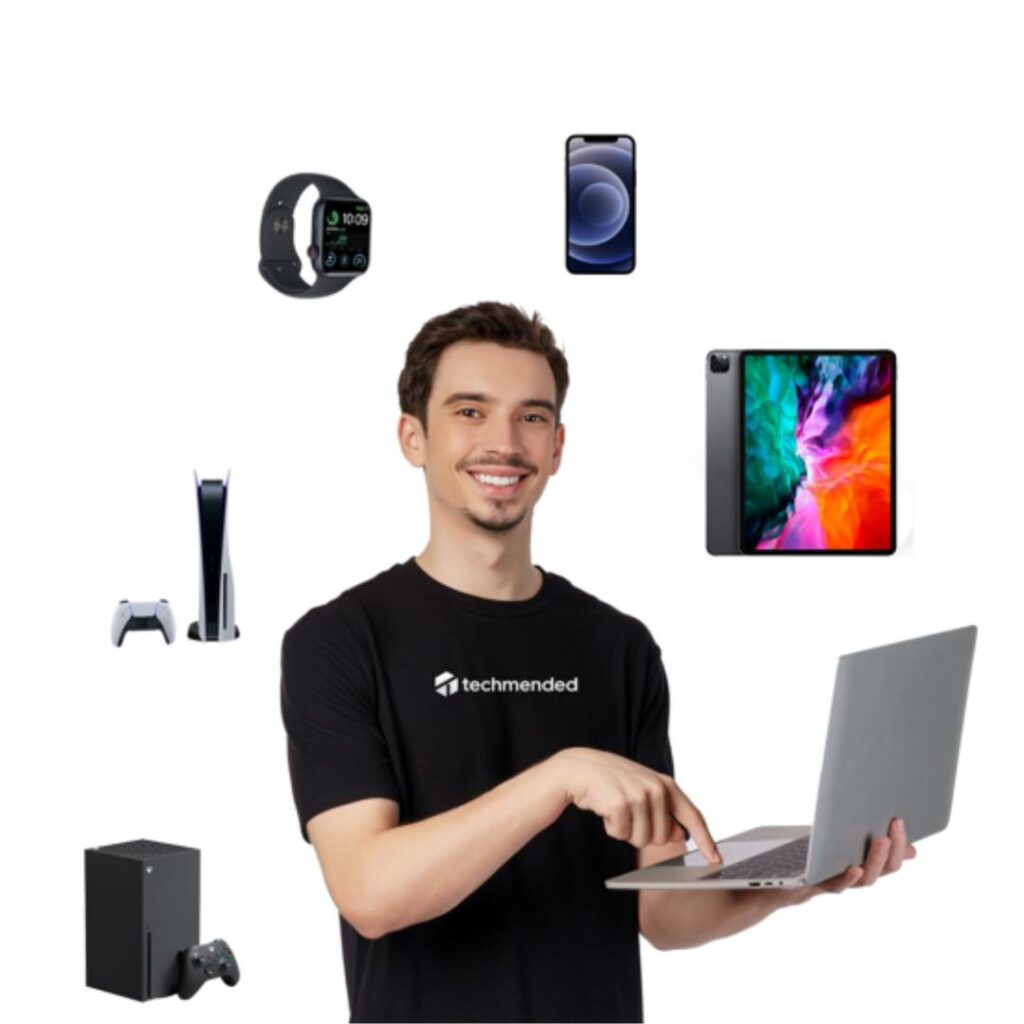Men with some devices
